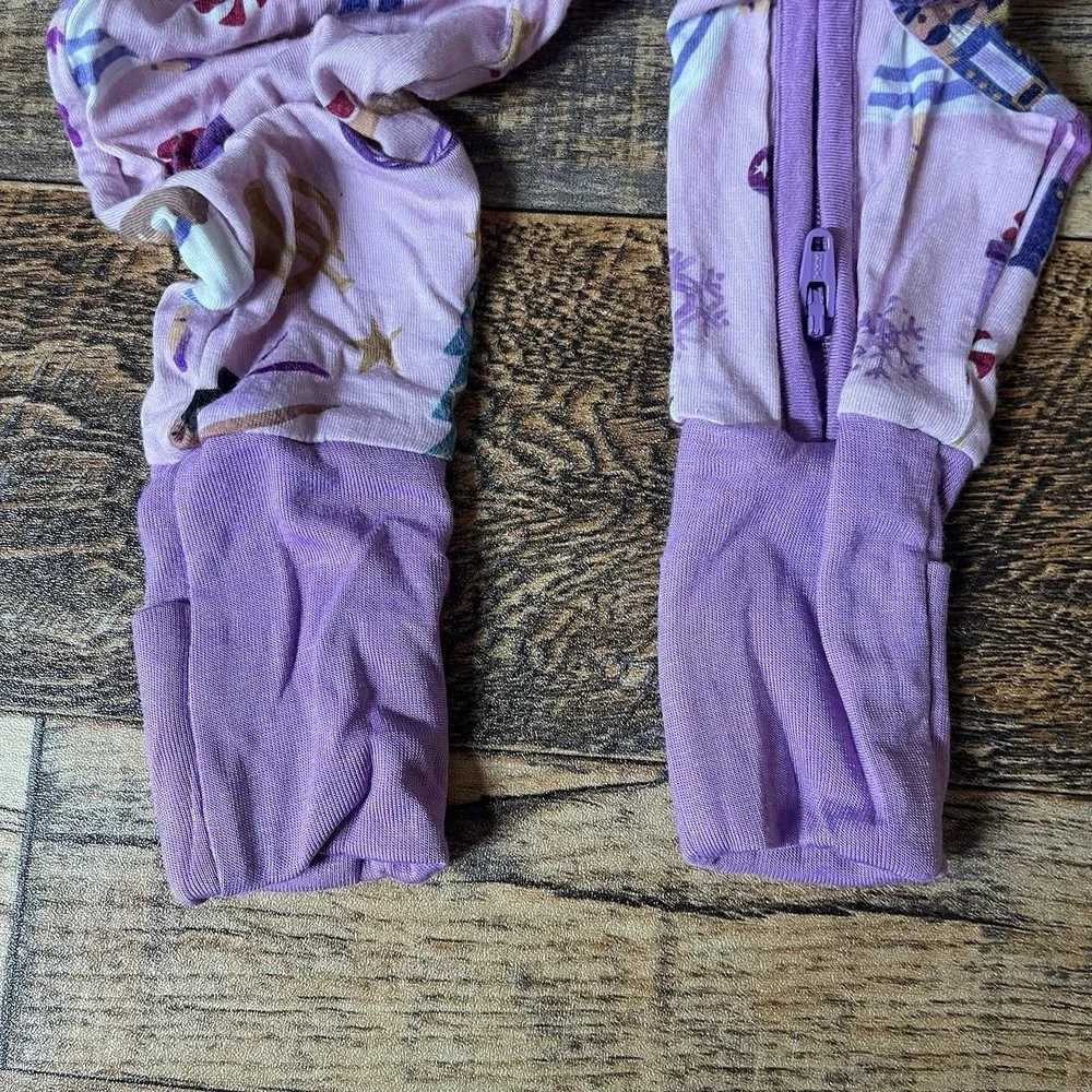 Little Sleepies Zippy Baby Girls 0-3m Christmas Nutcracker Sleeper Winter Bamboo